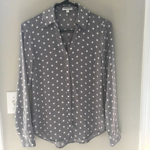 Express Polka Dot Portfino Shirt ⭐️